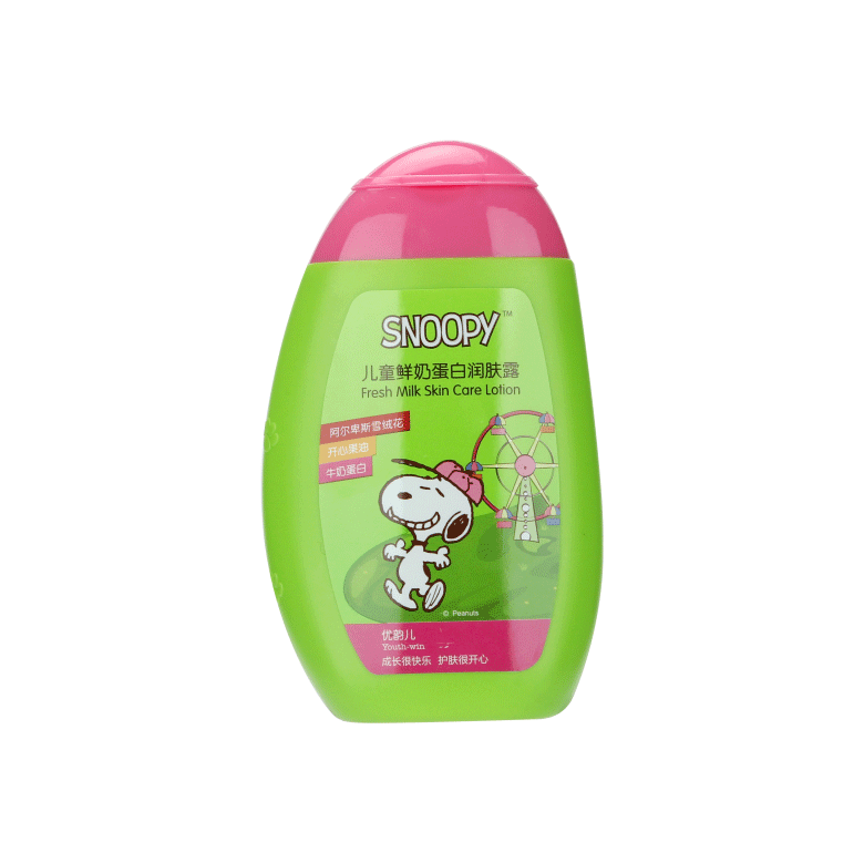 SNOOPY兒童鮮奶蛋白潤膚露