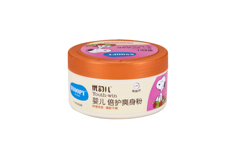 SNOOPY嬰兒倍護爽身粉正面
