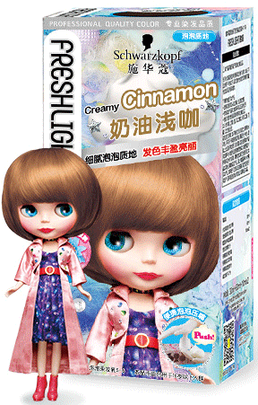 施華蔻泡泡染奶油淺咖